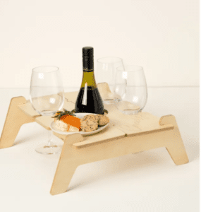 packable wine picnic table