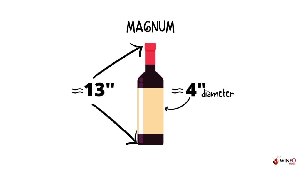 magnum dimensions cabernet sauvignon