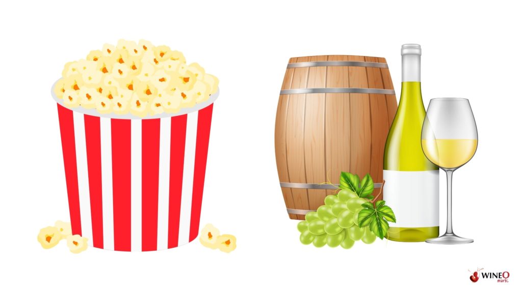 popcorn and chardonnay