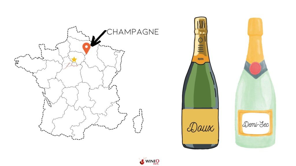 sweet champagne doux demi-sec