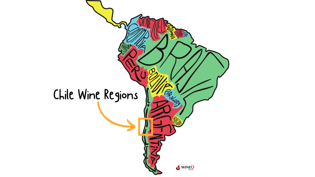 Chile Wine Regions Map