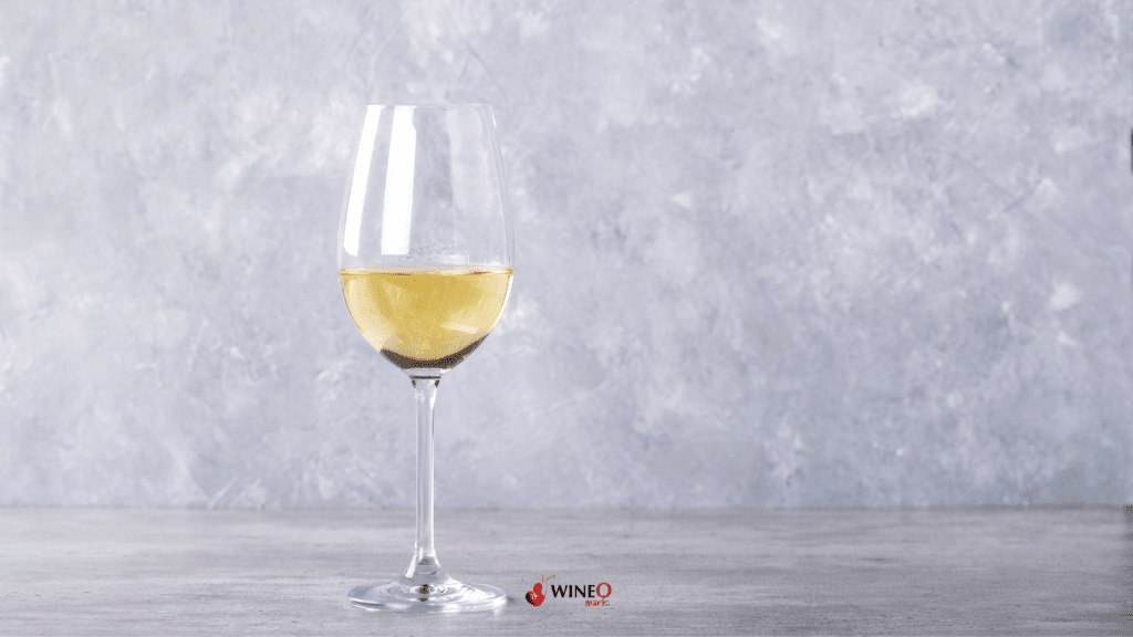 Chardonnay glass of wine